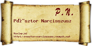 Pásztor Narcisszusz névjegykártya